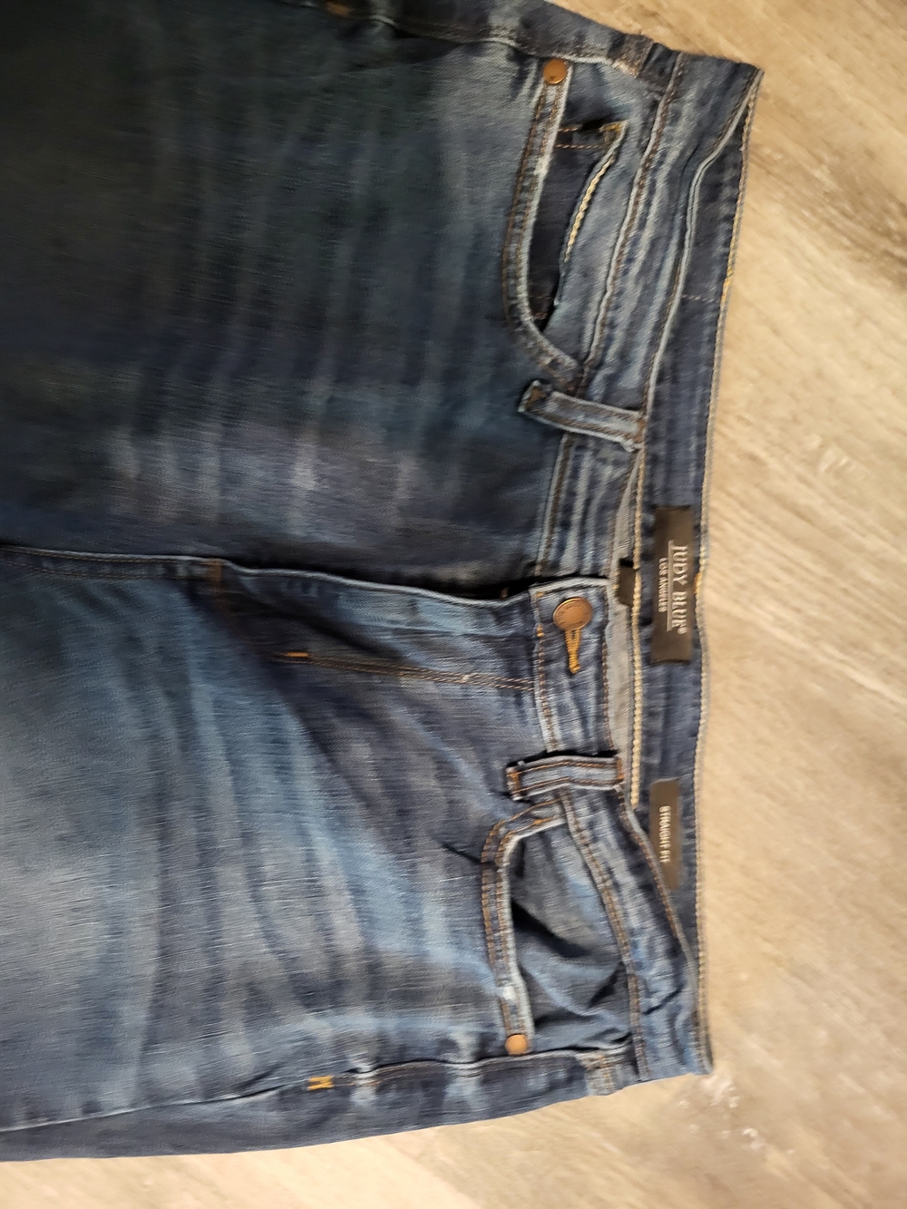 Judy Blue Jeans Womens 11/31 Straight Fit Blue Distressed Denim Mid Rise Relaxed - Picture 2 of 5